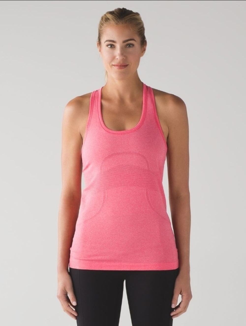 Lululemon Swiftly Tech Racer back Heathered Lush Coral Size 4